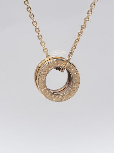 Bvlgari 18k Gold B.Zero1 Small Pendant Necklace