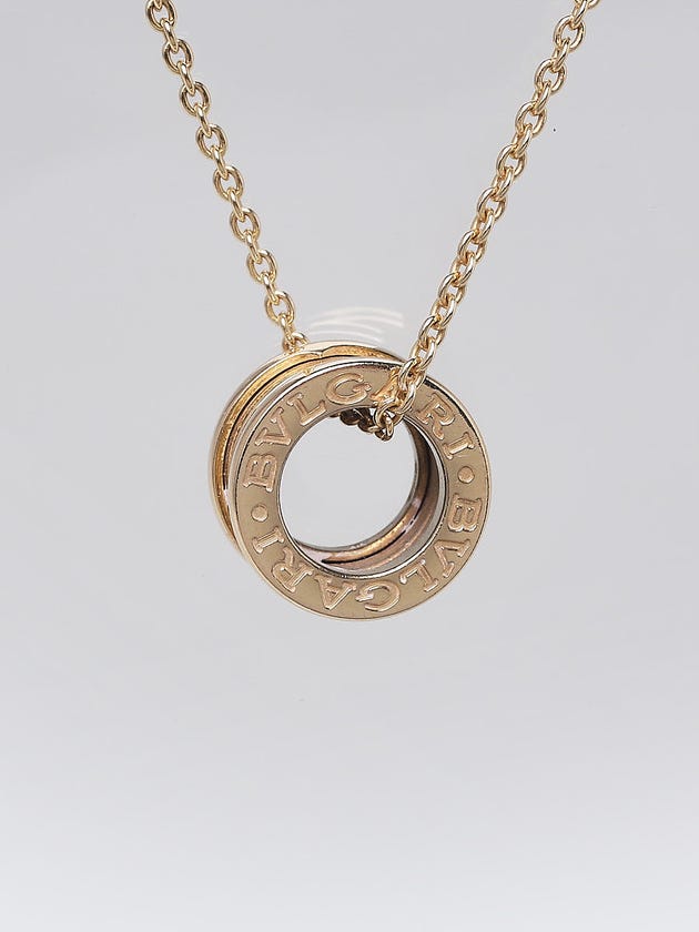 Bvlgari 18k Gold B.Zero1 Small Pendant Necklace