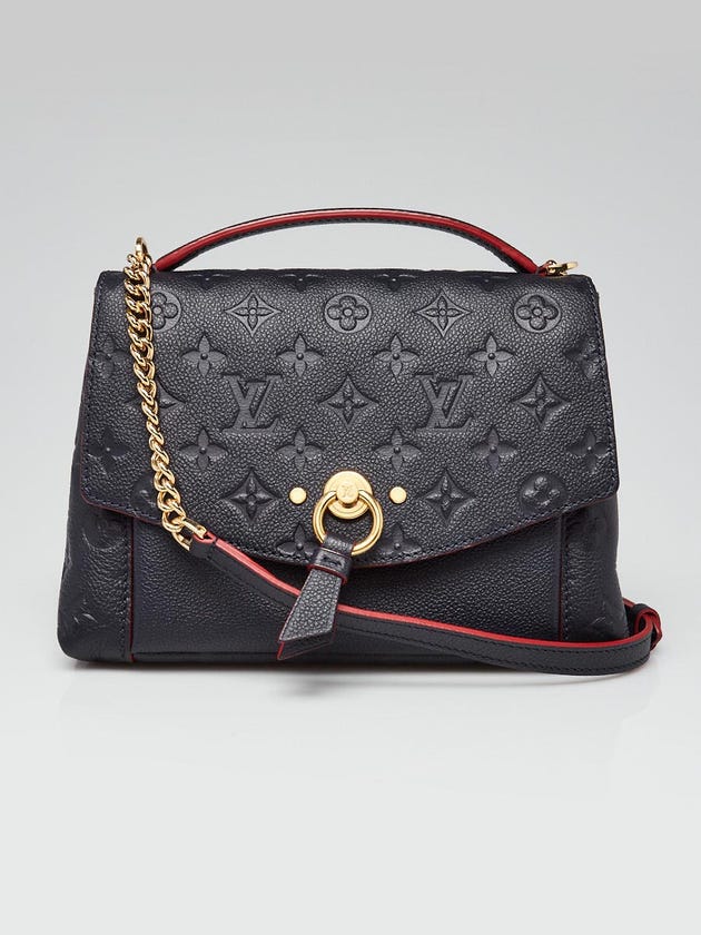 Louis Vuitton Marine/Rouge Monogram Empreinte Leather Blanche BB Bag