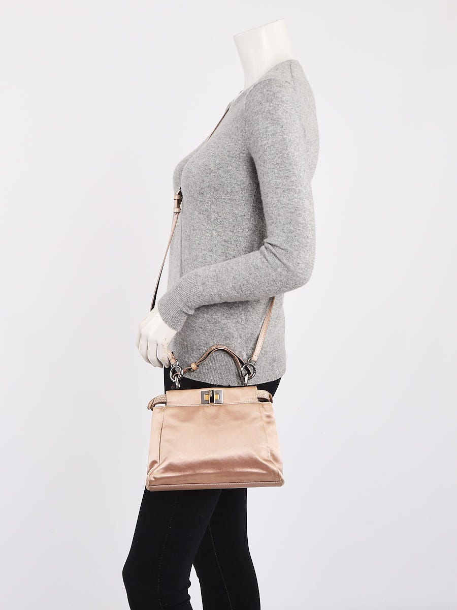 【FENDI】PEEKABOO MINI SHOULDER BAG Fendi Black & Gold Mini Peekaboo Leather Bag TWS – Sheer Room