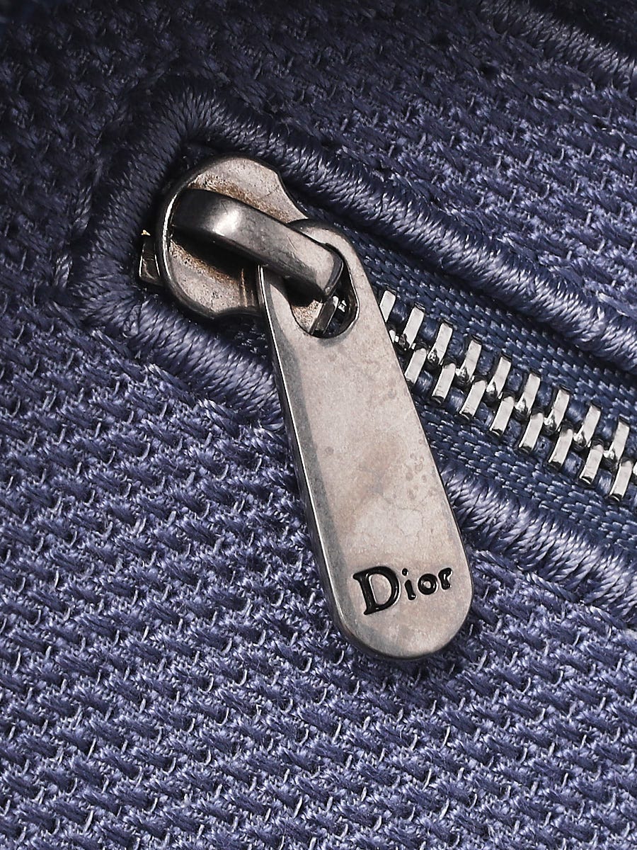 Christian Dior Diortravel Zipped Key Case, Blue
