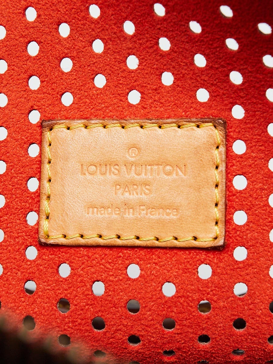 Louis Vuitton Orange Monogram Perforated Canvas Limited Edition Speedy 30  Bag Louis Vuitton