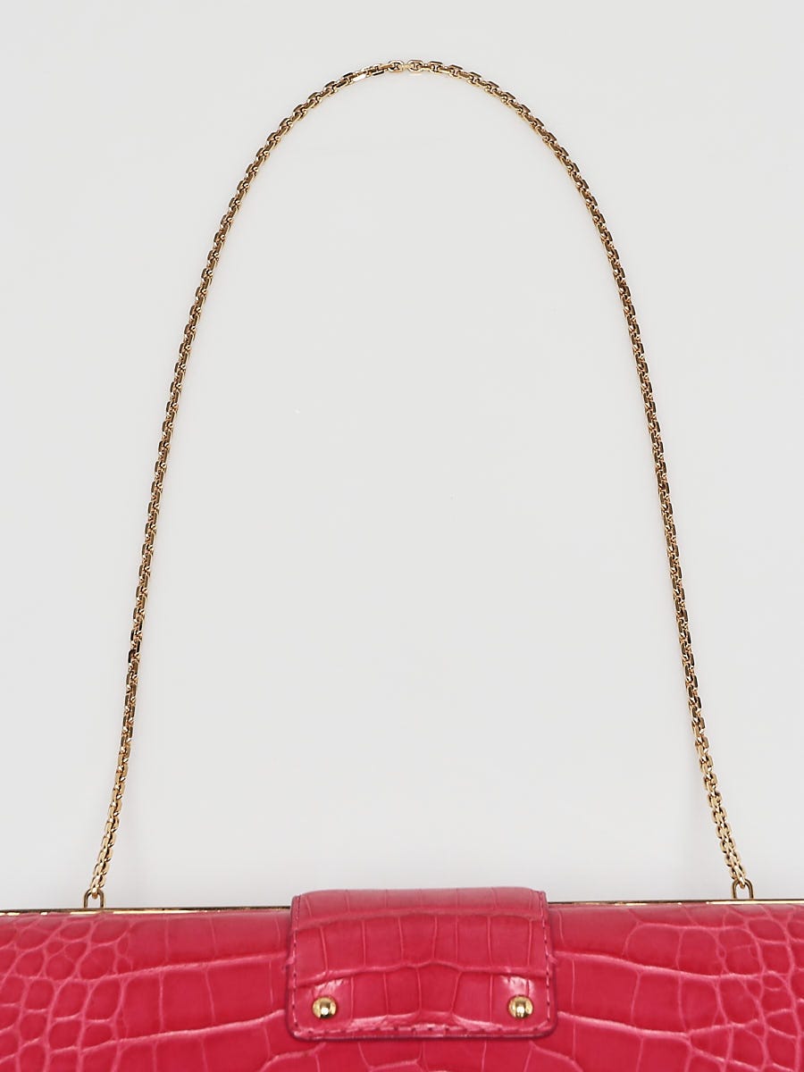 Louis Vuitton Matte Crocodile Minaudière Trésor - Pink Evening Bags,  Handbags - LOU57172