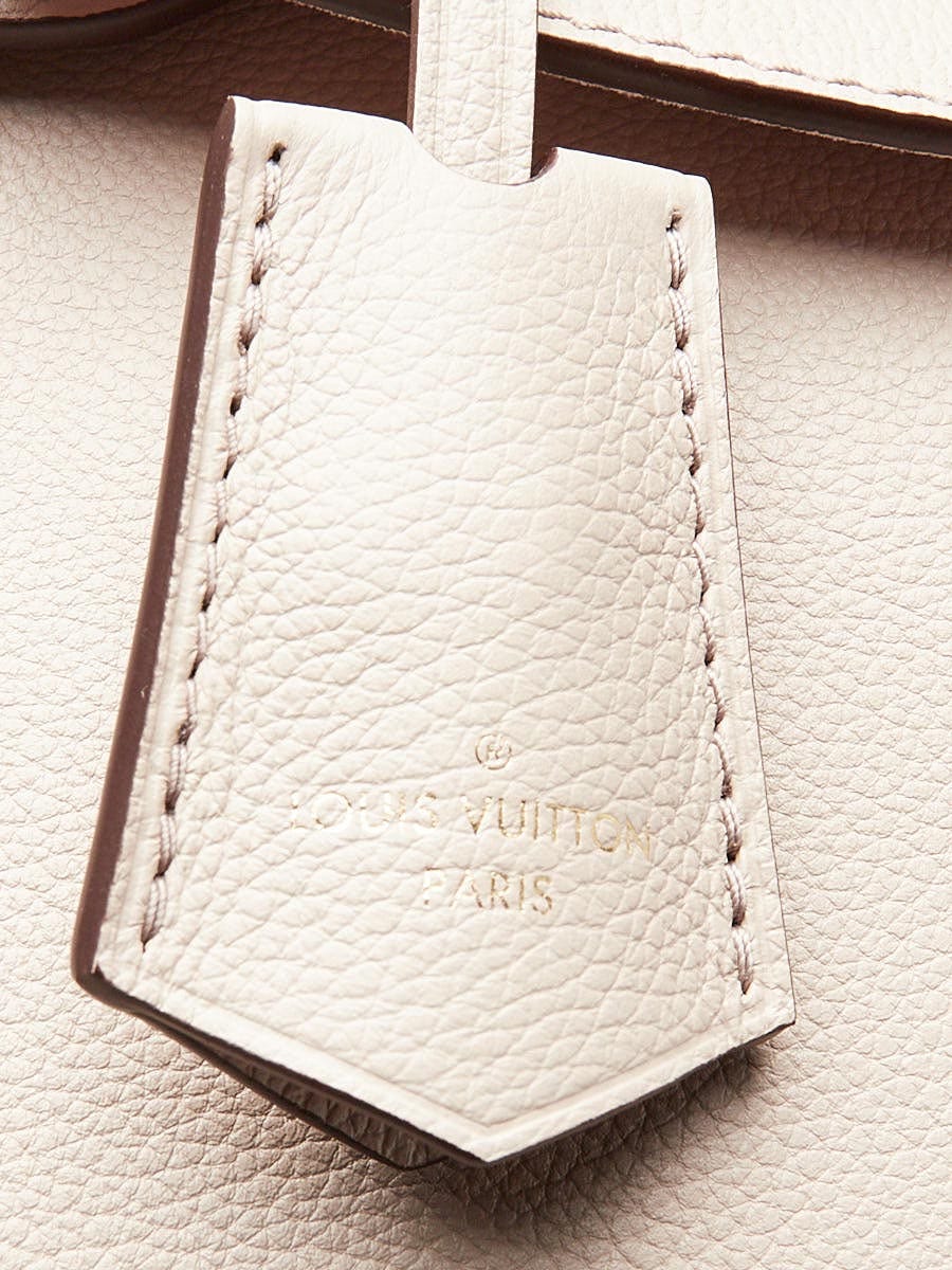 Louis Vuitton Greige Soft Calfskin Lockme Ever MM For Sale at 1stDibs
