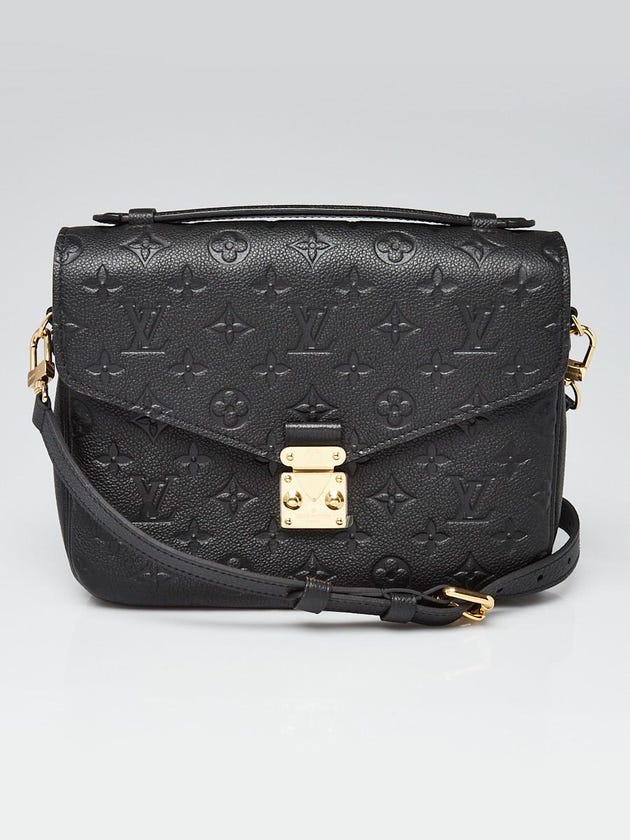 Louis Vuitton Black Monogram Empreinte Pochette Metis Bag