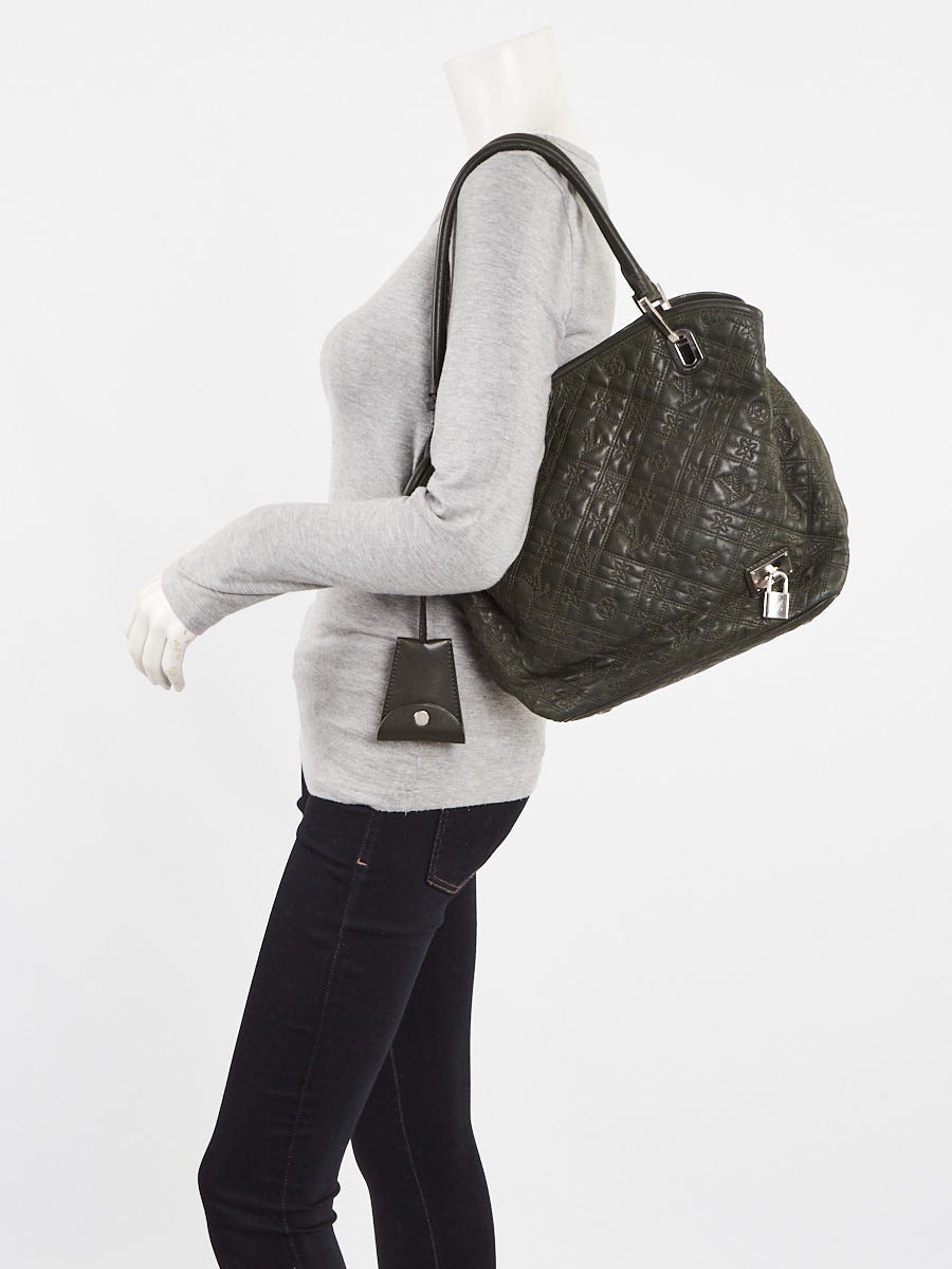 Louis Vuitton Khaki Monogram Antheia Leather Hobo PM Bag - Yoogi's