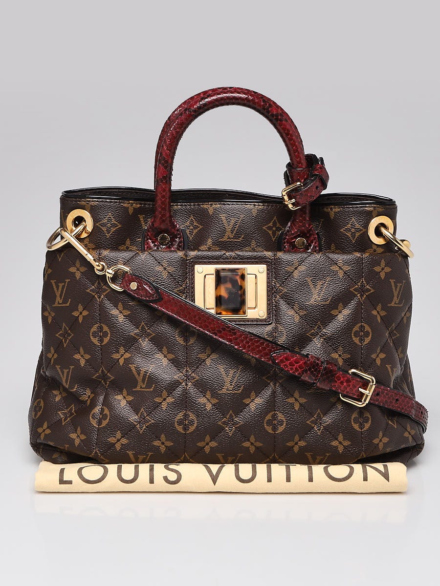 LOUIS VUITTON LIMITED EDITION MONOGRAM CANVAS PYTHON & OSTRICH ETOILE  EXOTIQUE TOTE HANDLE BAG, Luxury, Bags & Wallets on Carousell