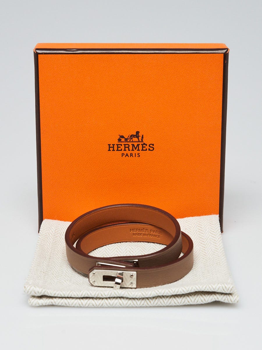 Kelly double tour exotic leathers bracelet Hermès Red in Exotic leathers -  10187545