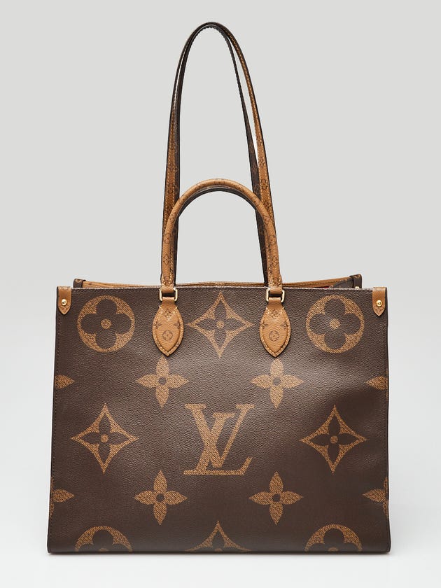 Louis Vuitton Monogram Giant Reverse Canvas Onthego GM Tote Bag