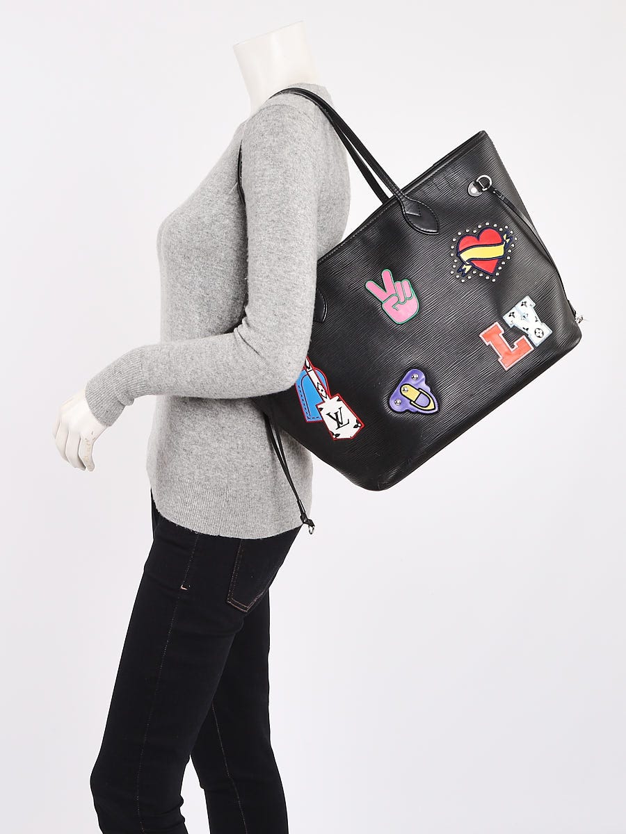 Louis Vuitton Epi Stickers Neverfull MM Black – QUEEN MAY