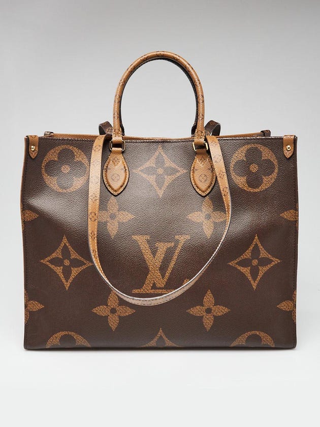 Louis Vuitton Monogram Giant Reverse Canvas Onthego GM Tote Bag