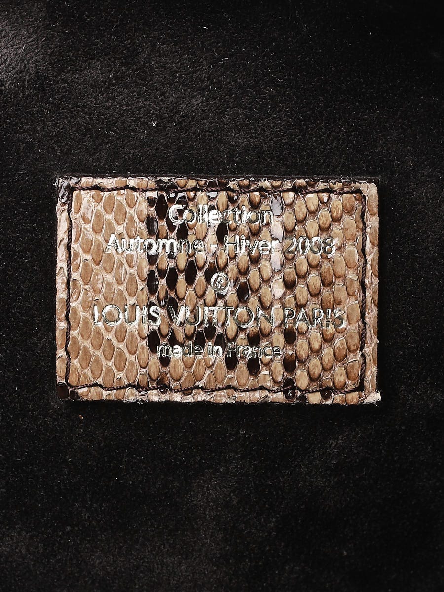 Louis Vuitton Limited Edition Kohl Monogram Embossed Suede Whisper