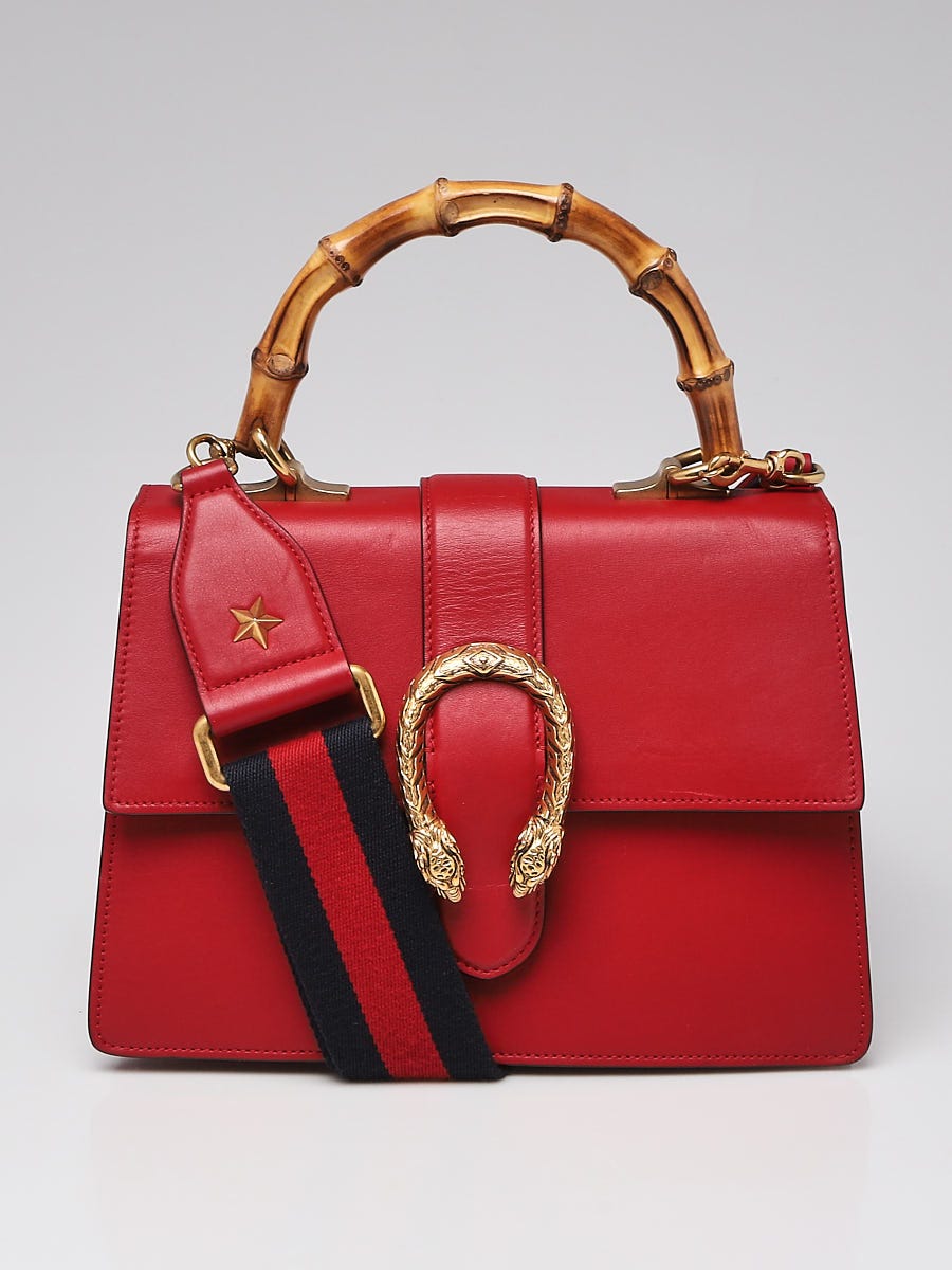 Dionysus leather handbag Gucci Red in Leather - 34673396