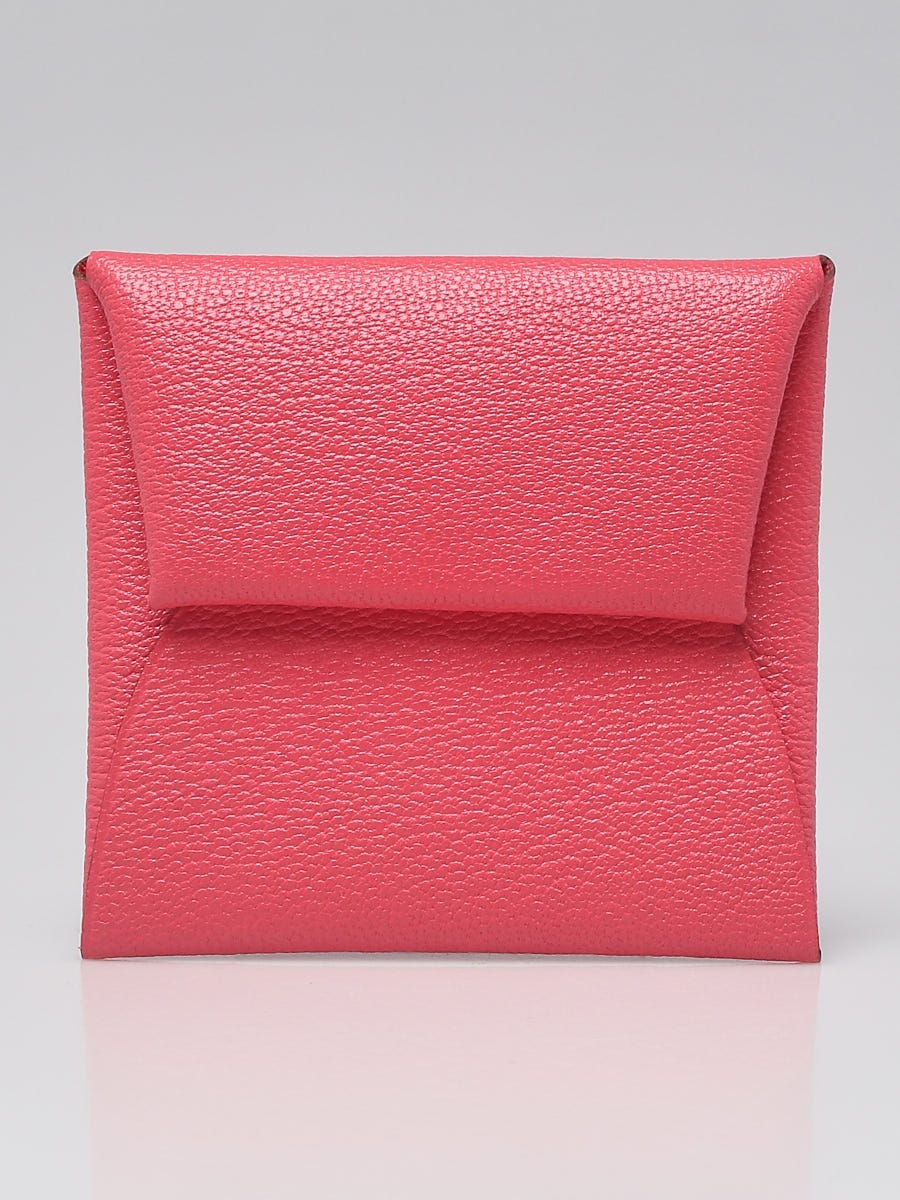 Authentic Hermes Pink Bastia Coin Purse