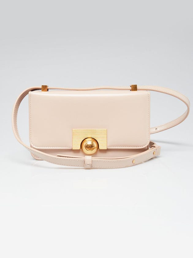 Bottega Veneta Beige Spazzolato Calfskin Leather BV Classic Mini Shoulder Bag