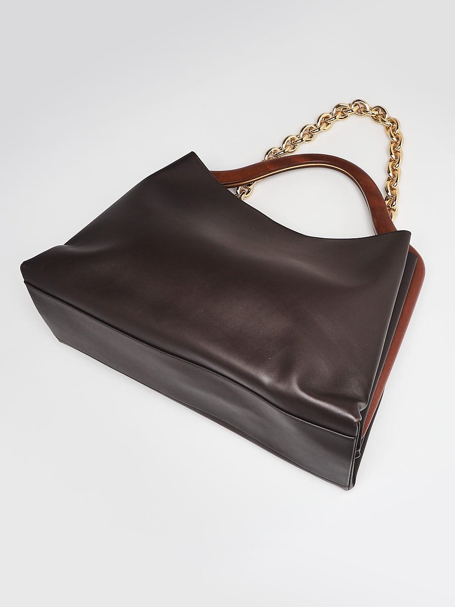 Bottega Veneta Fondant/Naturale Calfskin Leather Medium Mount Bermuda Tote  Bag | Yoogi's Closet