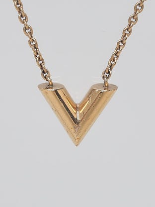 Louis Vuitton Goldtone Metal LV and Me Letter G Necklace - Yoogi's