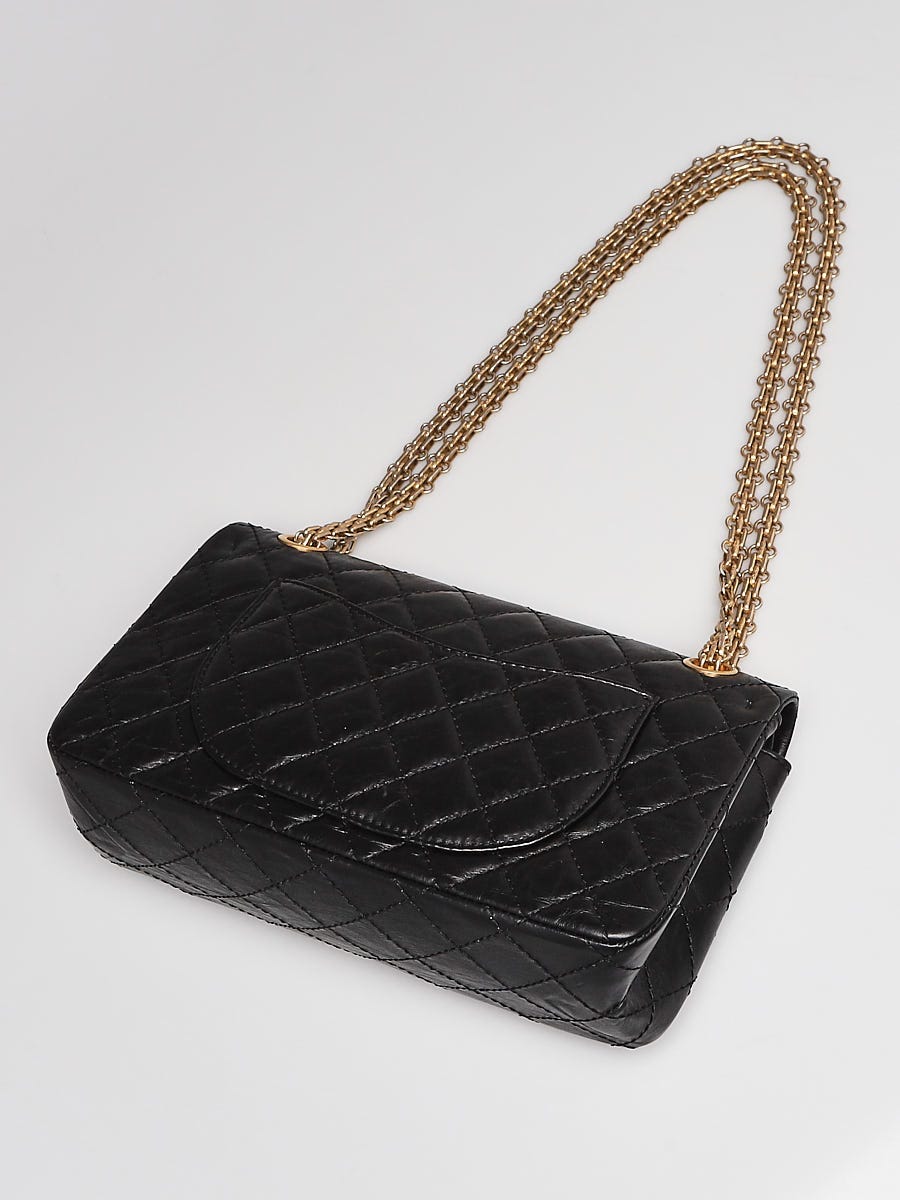 Chanel Limited Edition Black Classic 2.55 Reissue Small Flap Bag with Pearl  and Mirror Accessories - Yoogi's Closet