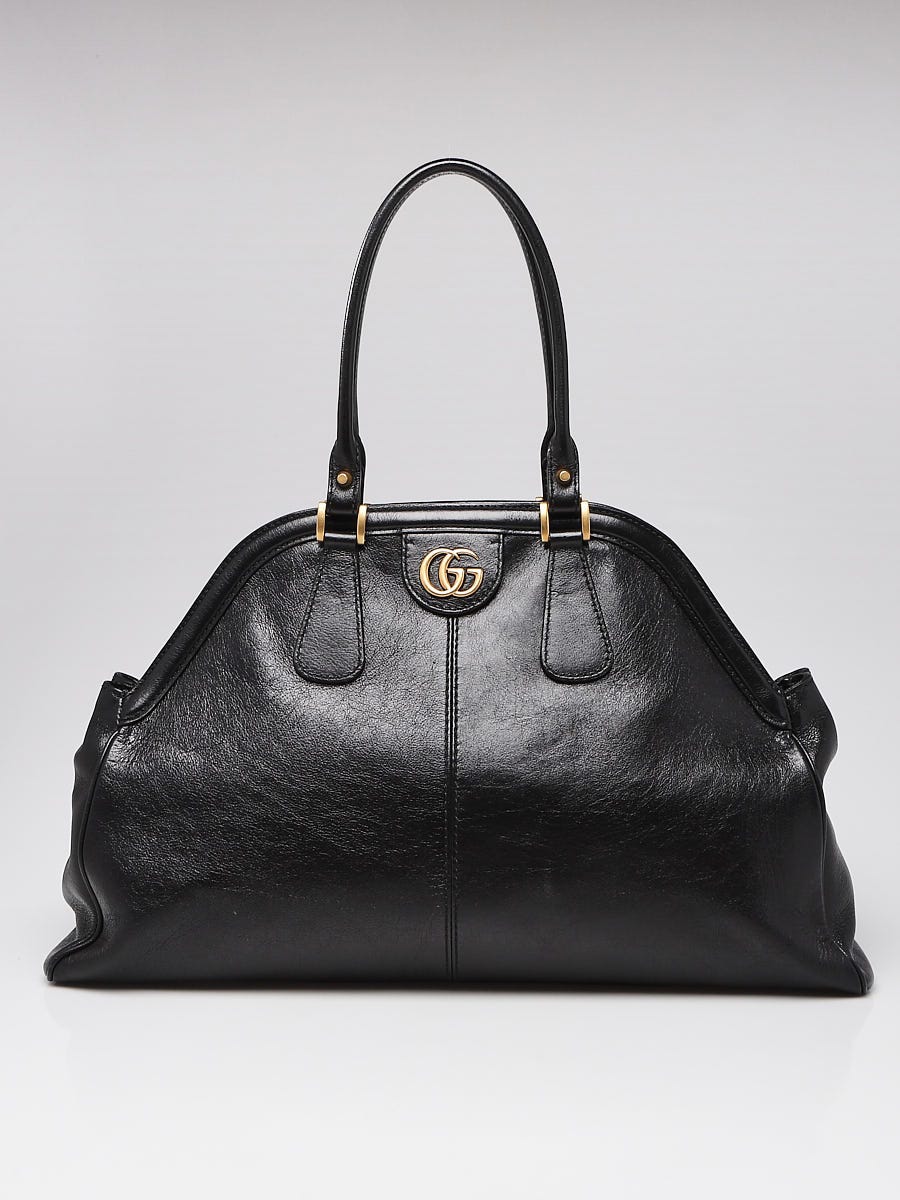 Gucci Black Leather Re(Belle) Large Shoulder Bag