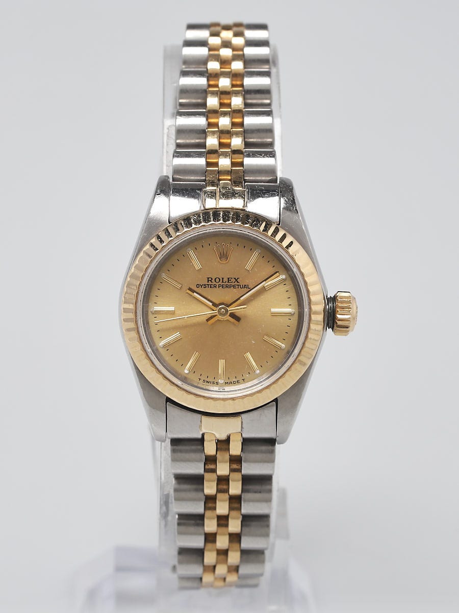 Rolex 26mm Stainless Steel and 18k Yellow Gold Ladies Datejust