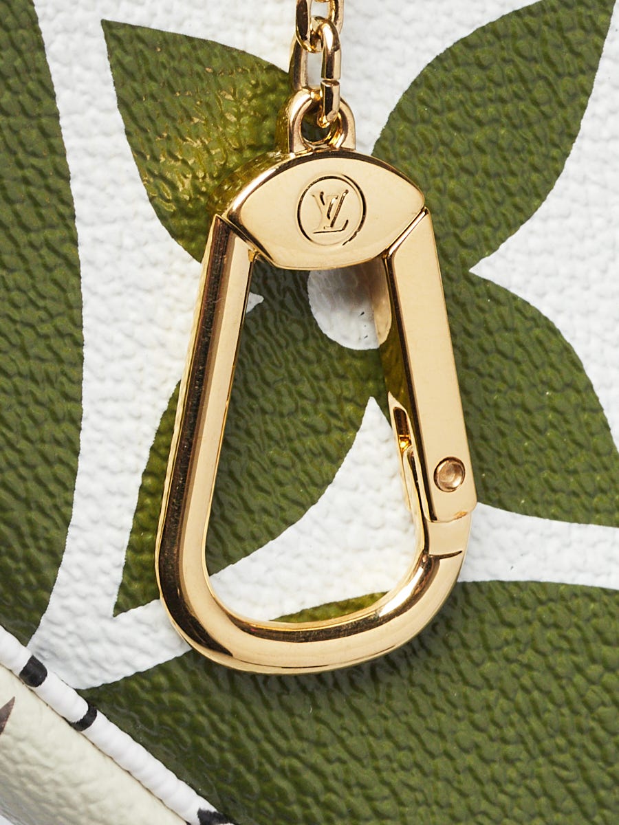 Louis Vuitton Khaki Green/White Monogram Giant Canvas Micro Pochette Bag -  Yoogi's Closet