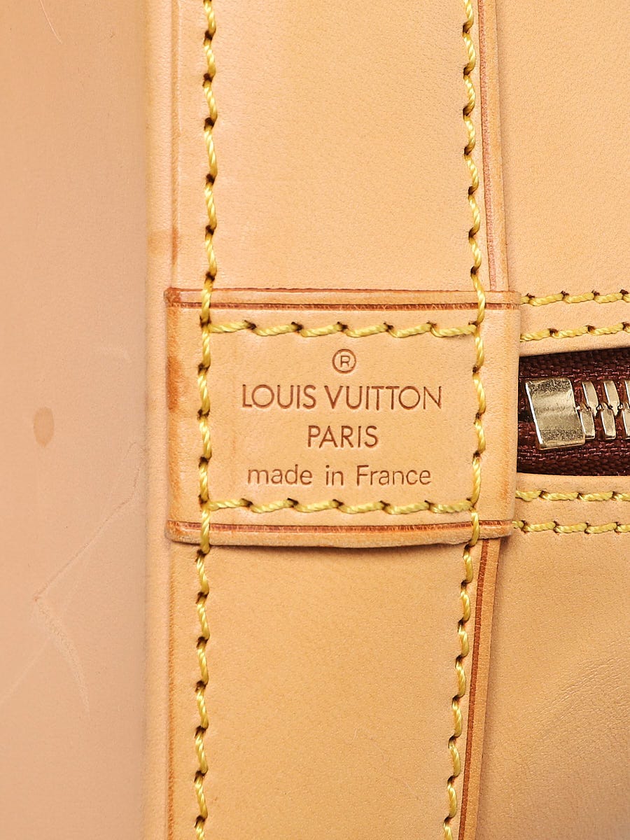 LOUIS VUITTON Natural Vachetta Patina Leather ALMA PM Top Handles Bag at  1stDibs