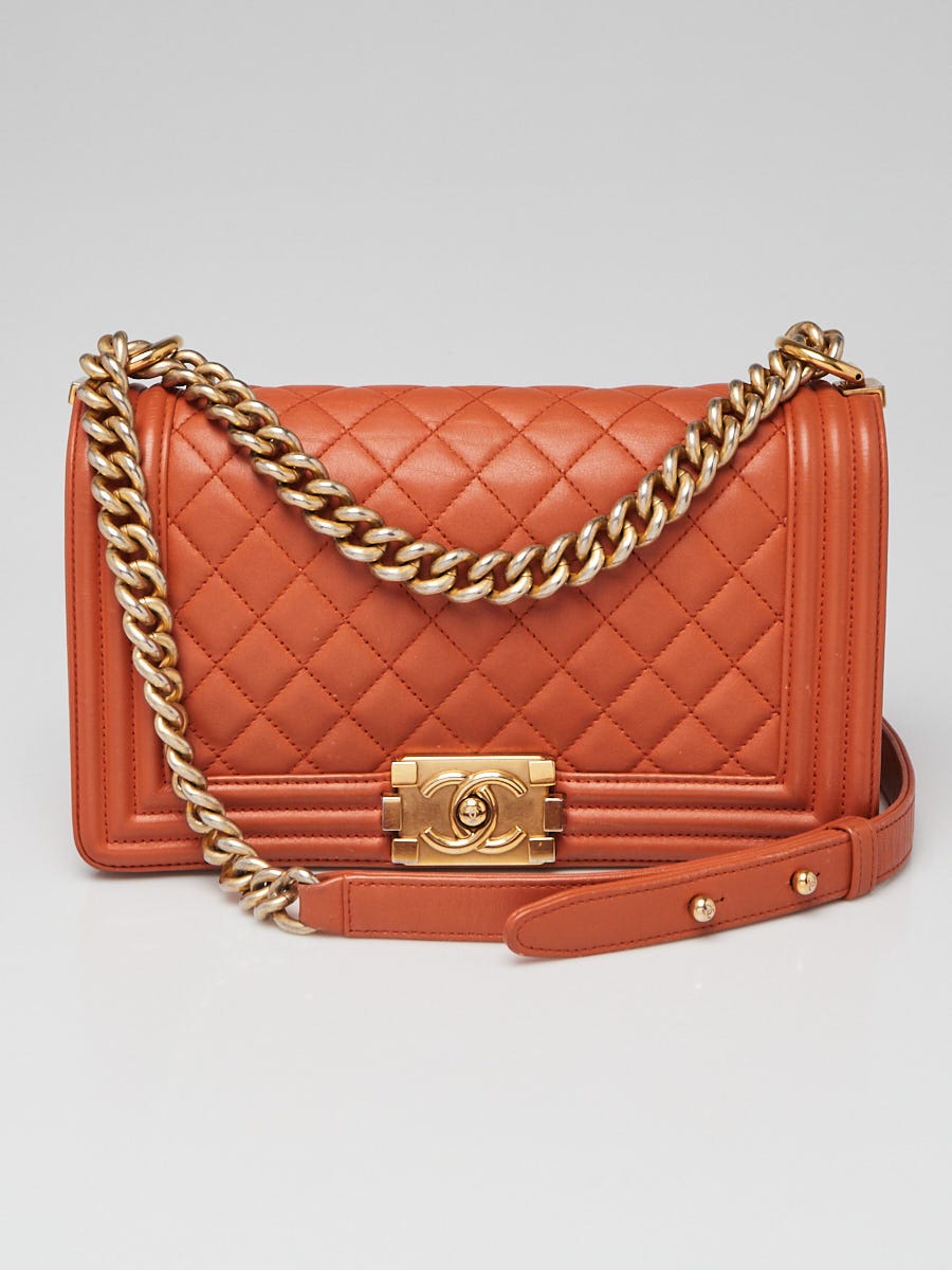 Chanel Brown Quilted Leather Chain Around Hobo Bag - Yoogi's Closet