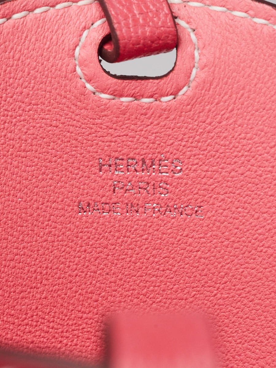 HERMES Chevre Mysore In-The-Loop Phone To Go PM Case Rouge De Coeur White  576900