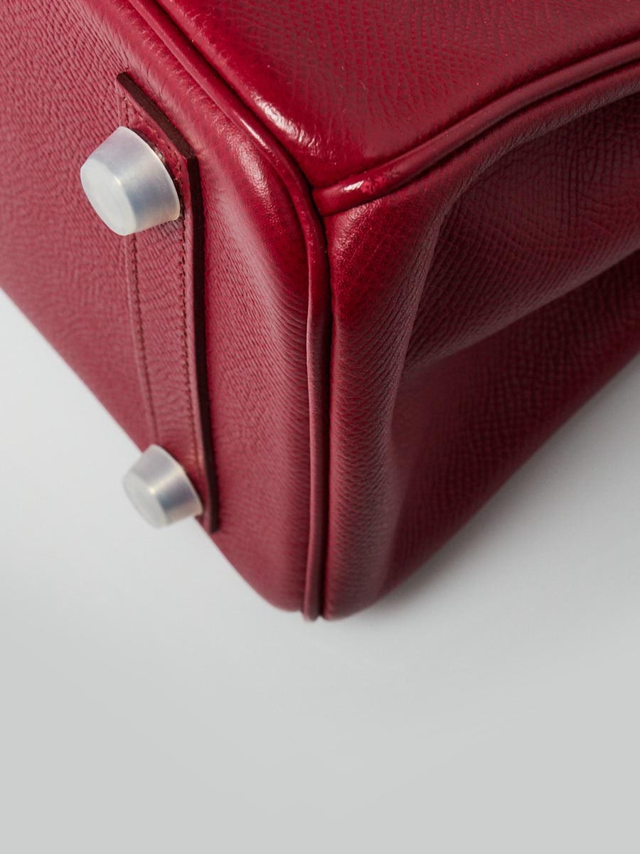 Hermes Rouge Garance Epsom Leather Palladium Hardware Kelly