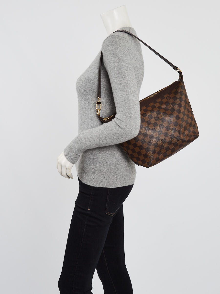 Shop for Louis Vuitton Damier Ebene Canvas Leather Illovo MM Bag