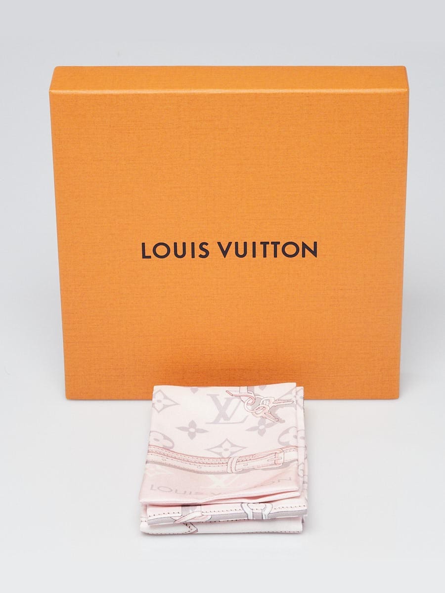 Louis Vuitton Pink Silk Superstition Bandeau Scarf - Yoogi's Closet