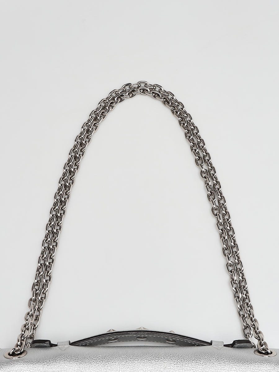 louis vuitton black braided leather chain shoulder bag strap