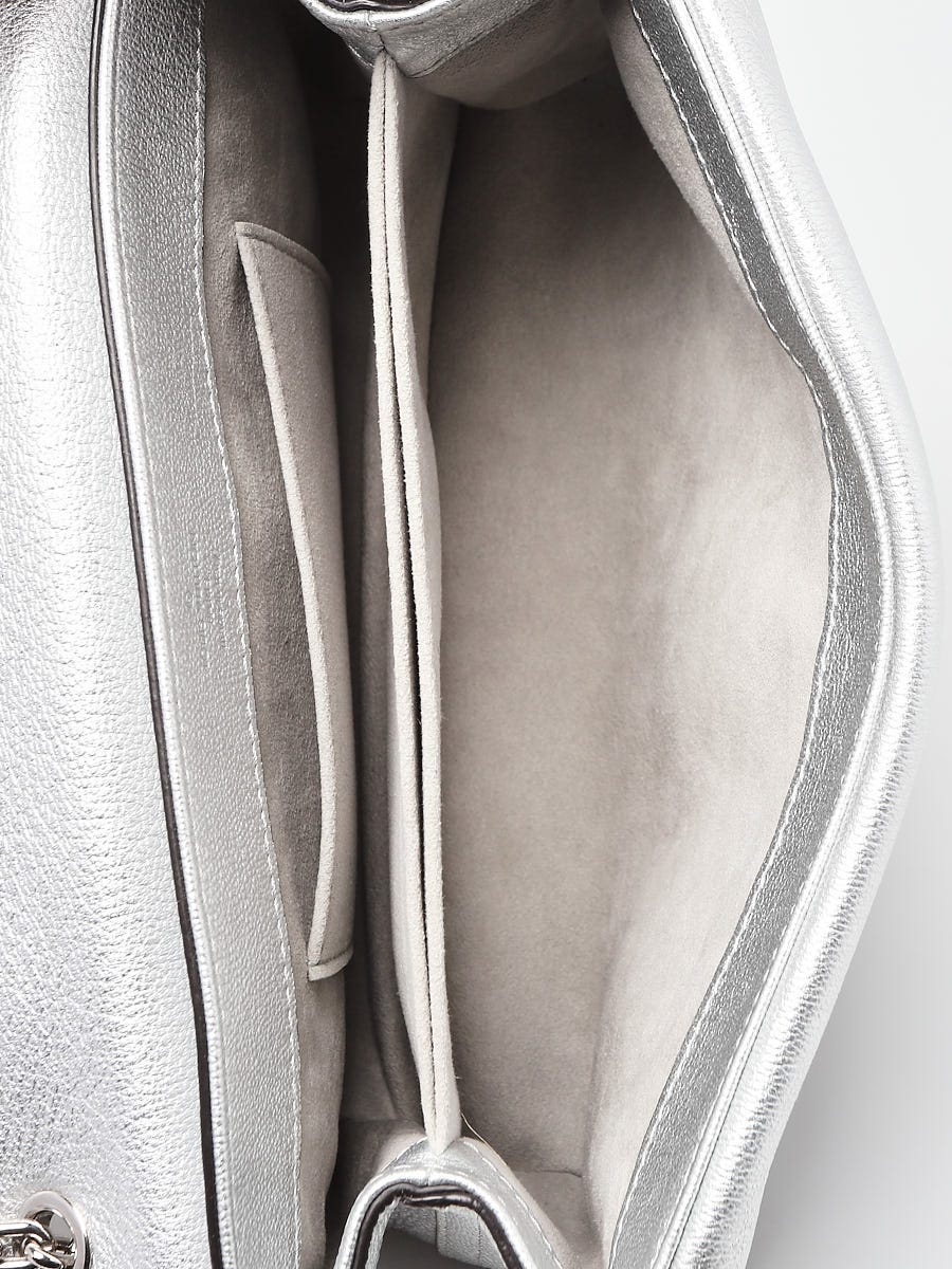 Louis Vuitton Sac Plat XS Leather Handbag Silver Color Hardware – EliteLaza