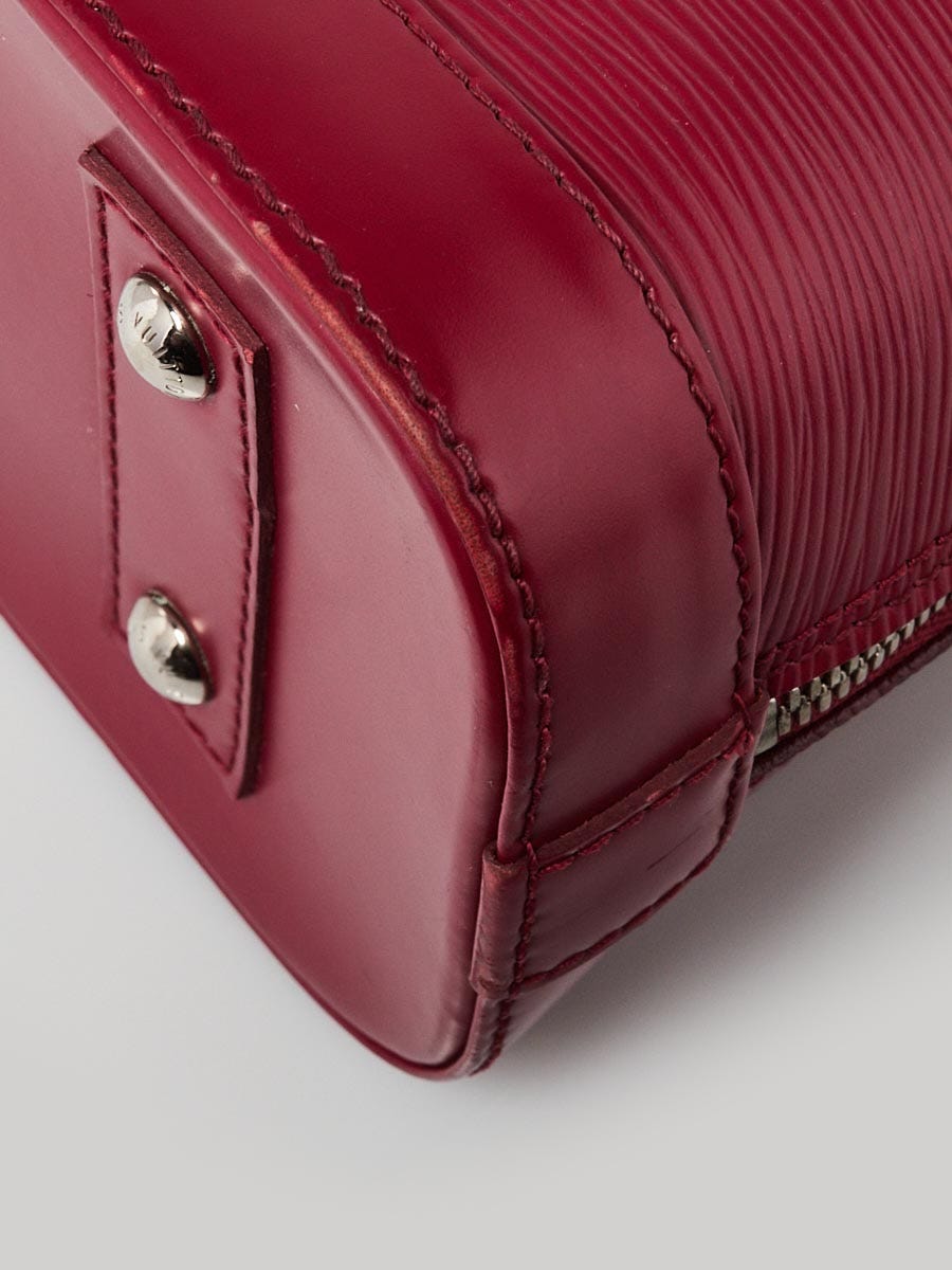 Louis Vuitton Fuchsia Ostrich Leather Alma BB Bag - Yoogi's Closet