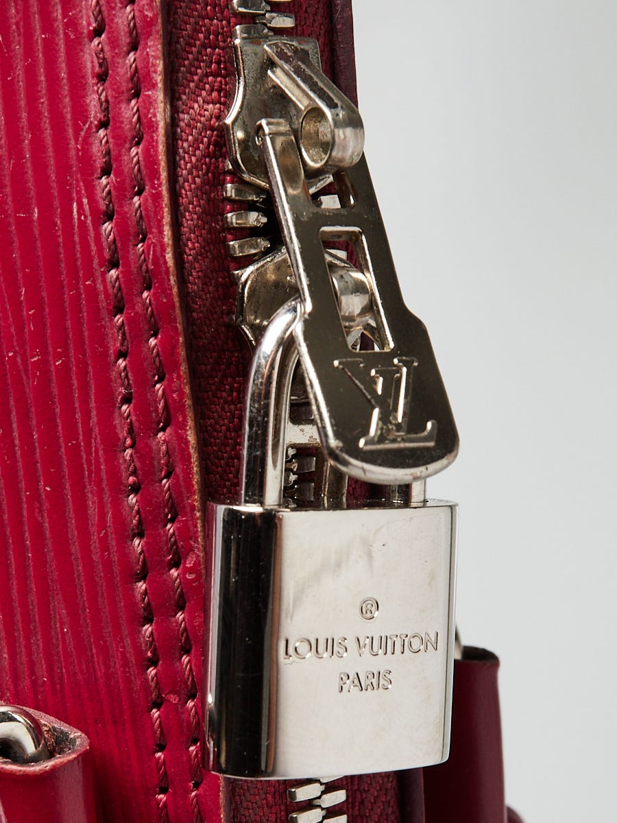 Louis Vuitton EPI Tri-Color Alma Bb Vanilla Fuchsia Black