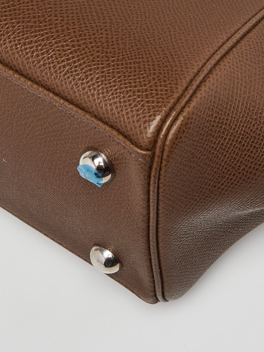 Hermes 27cm Cafe Epsom Leather Paris-Bombay Bag | Yoogi's Closet