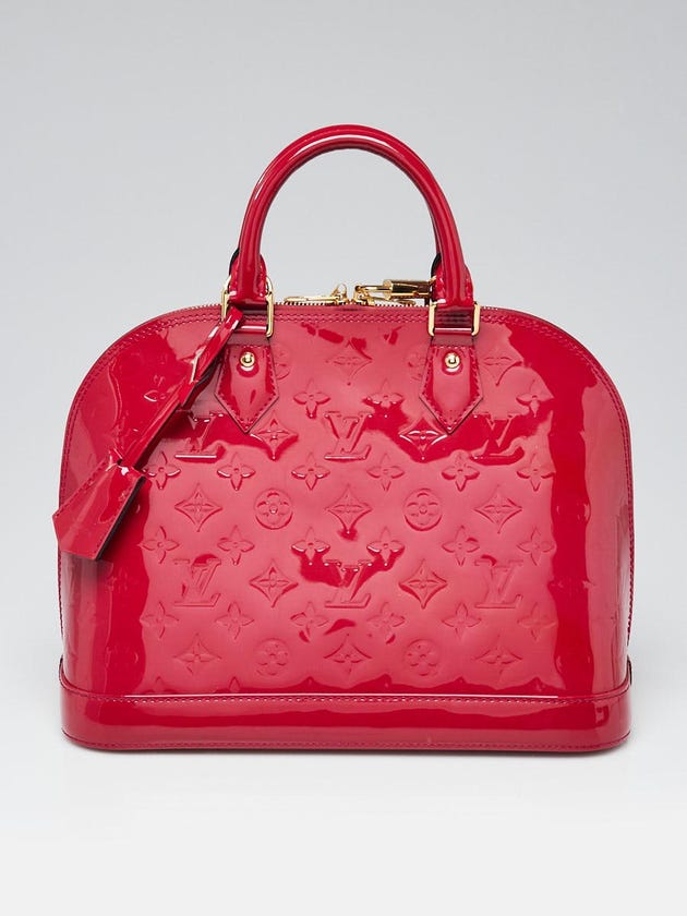 Louis Vuitton Rose Indian Monogram Vernis Alma PM Bag