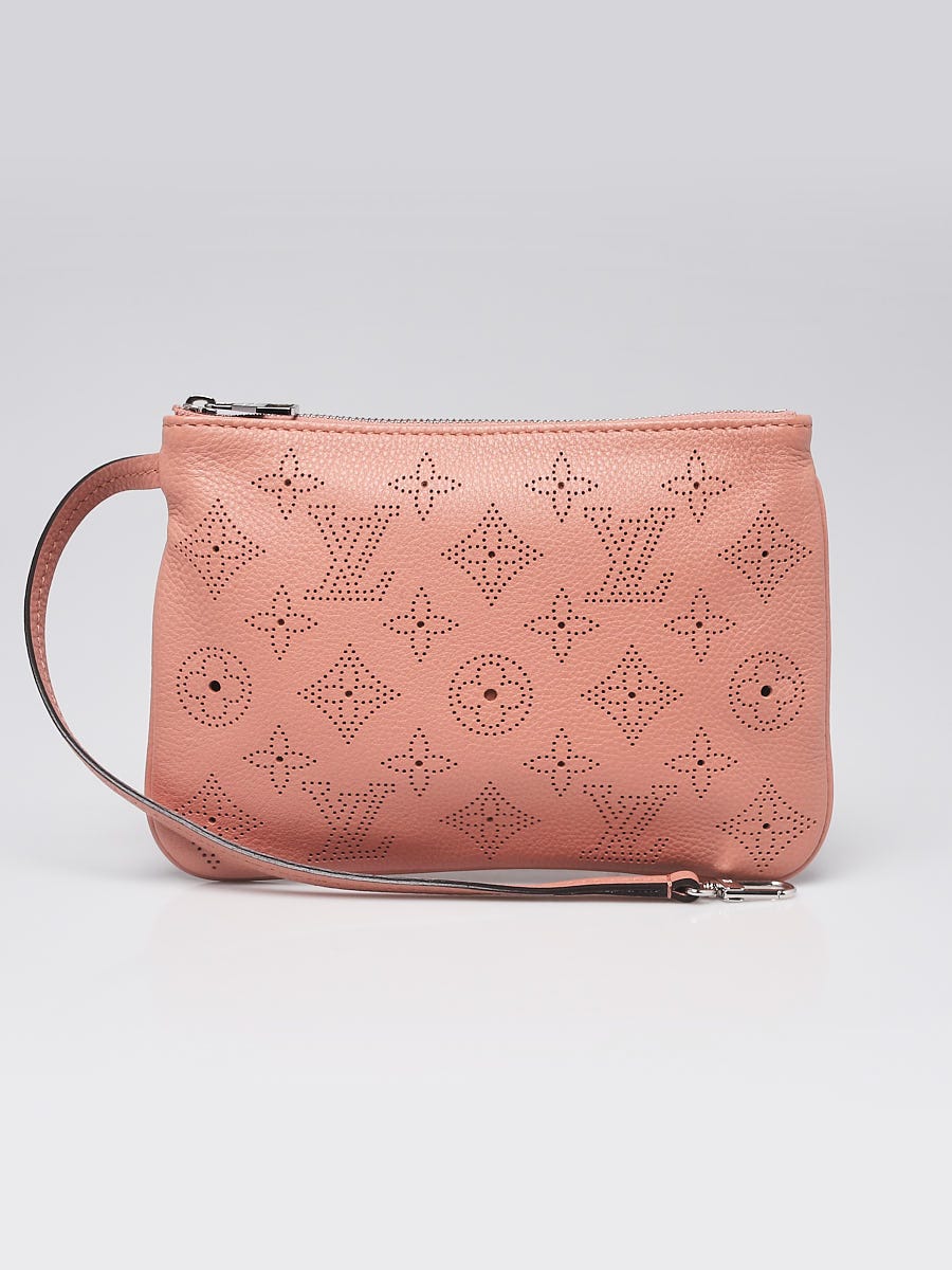 Louis Vuitton Rose Monogram Mahina Leather Selene Pouch Clutch Bag -  Yoogi's Closet