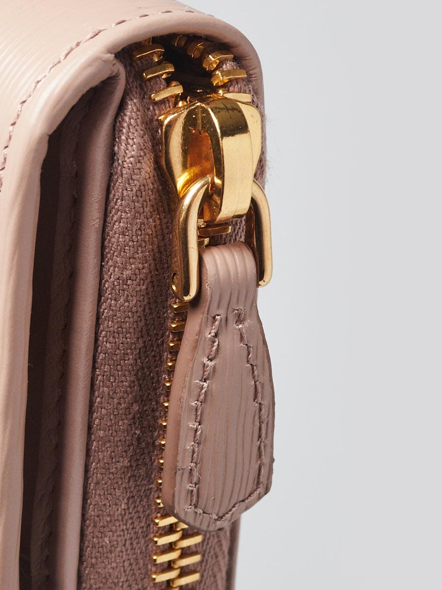 Prada Cipria Vitello Move Leather Zip Wallet 1ML348 | Yoogi's Closet