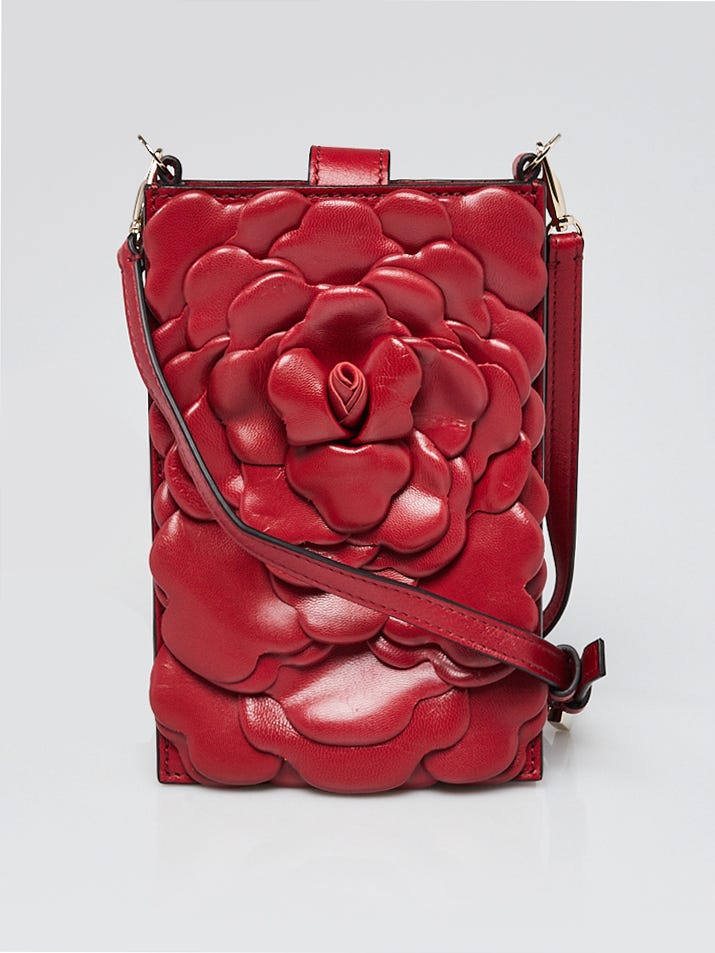 Valentino Red Lambskin 03 Rose Edition Aterlier Bag - Yoogi's Closet