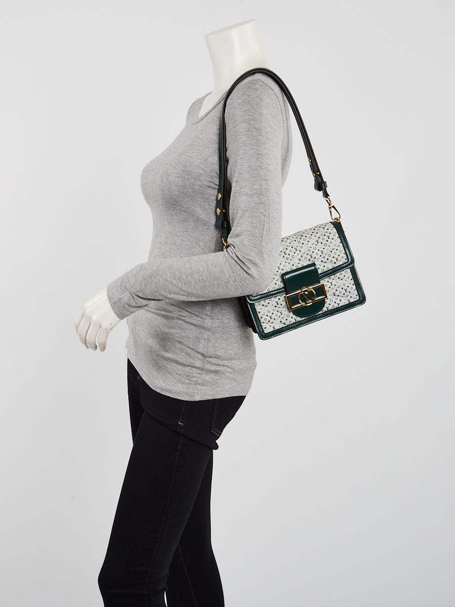 Louis Vuitton Green & Neutral Malletage Monogram Denim Mini Dauphine  (Authentic Pre-Owned) - ShopStyle Shoulder Bags