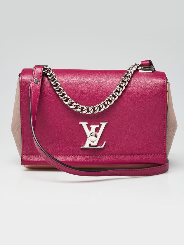 Louis Vuitton Grape Venus Pebbled Leather Lockme II BB
