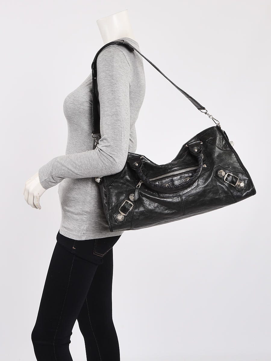 バッグ Balenciaga Classic Part Time Bag Black Balenciaga Part Time Bag In Black With Sliver Hardware | eBay