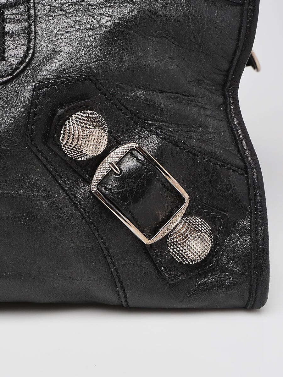 Balenciaga Black Lambskin Leather Giant 21 Part Time Bag | Yoogi's