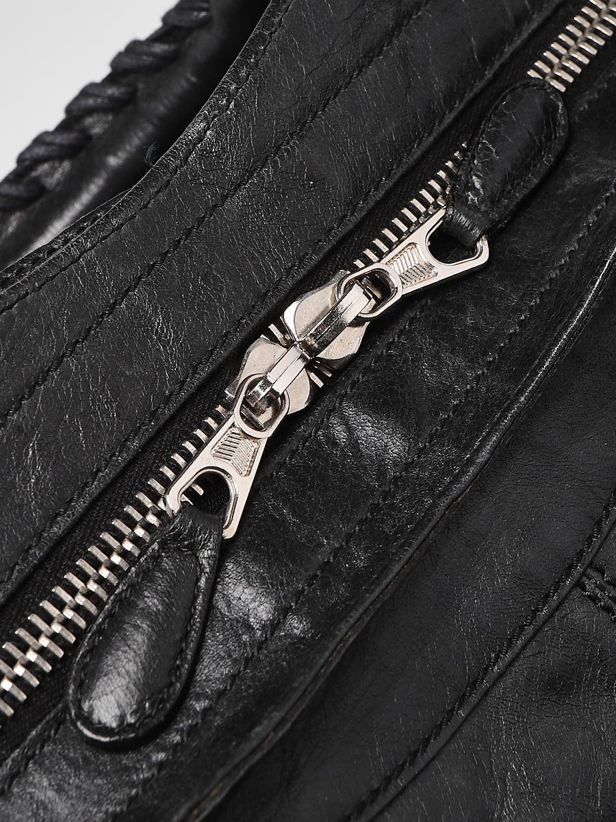 Balenciaga Black Lambskin Leather Giant 21 Part Time Bag