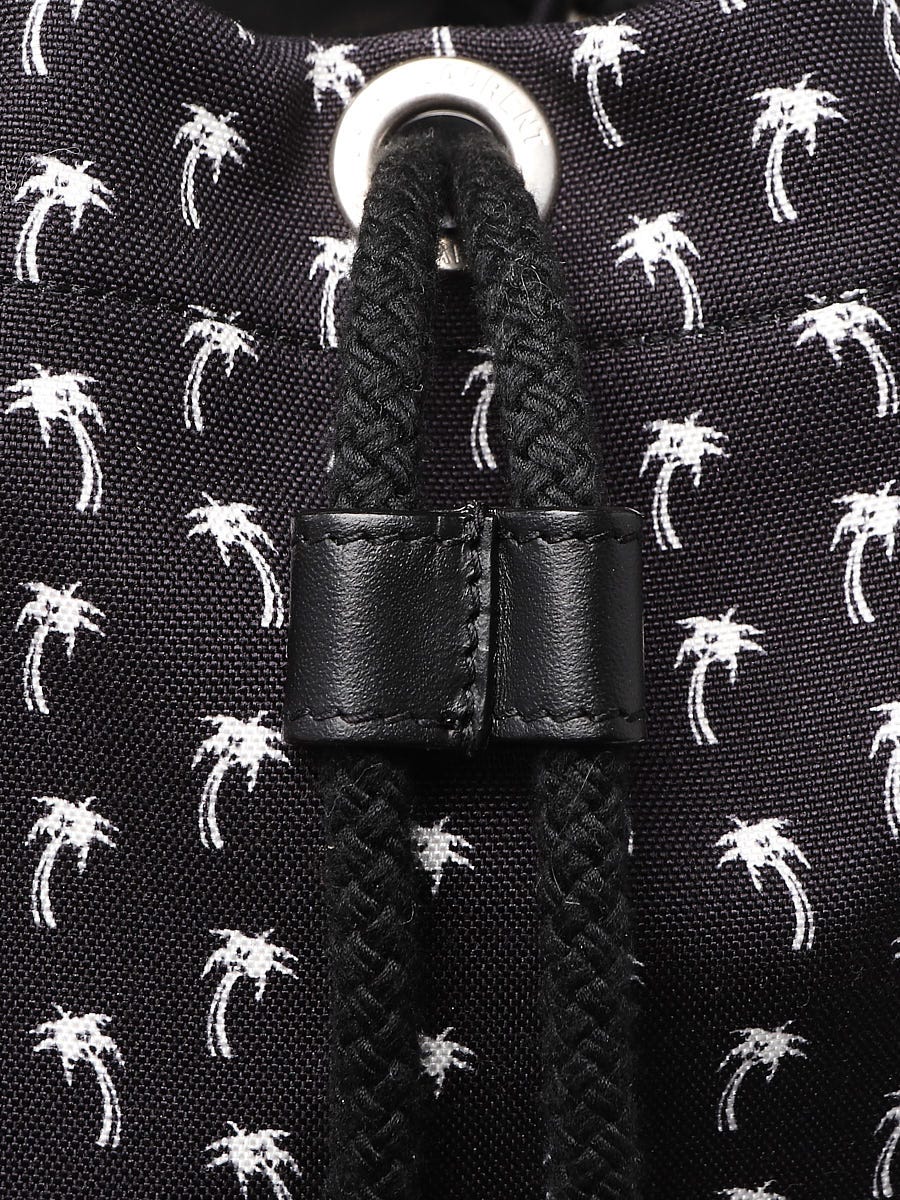 Prada City Palm Tree Print Calfskin Leather Camera Bag