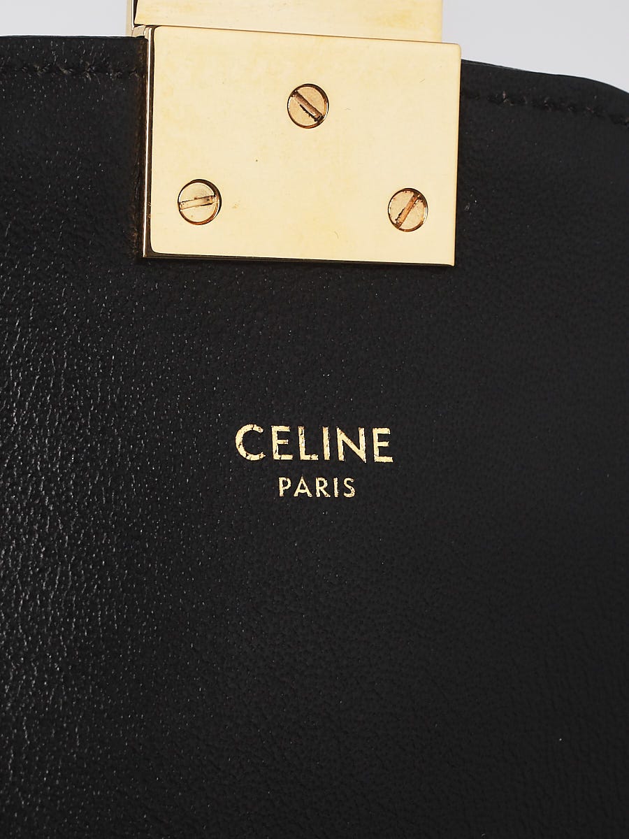 Celine Black/White Quilted Leather Medium C Flap Bag Celine Black/White Quilted Leather Medium C Flap Bag