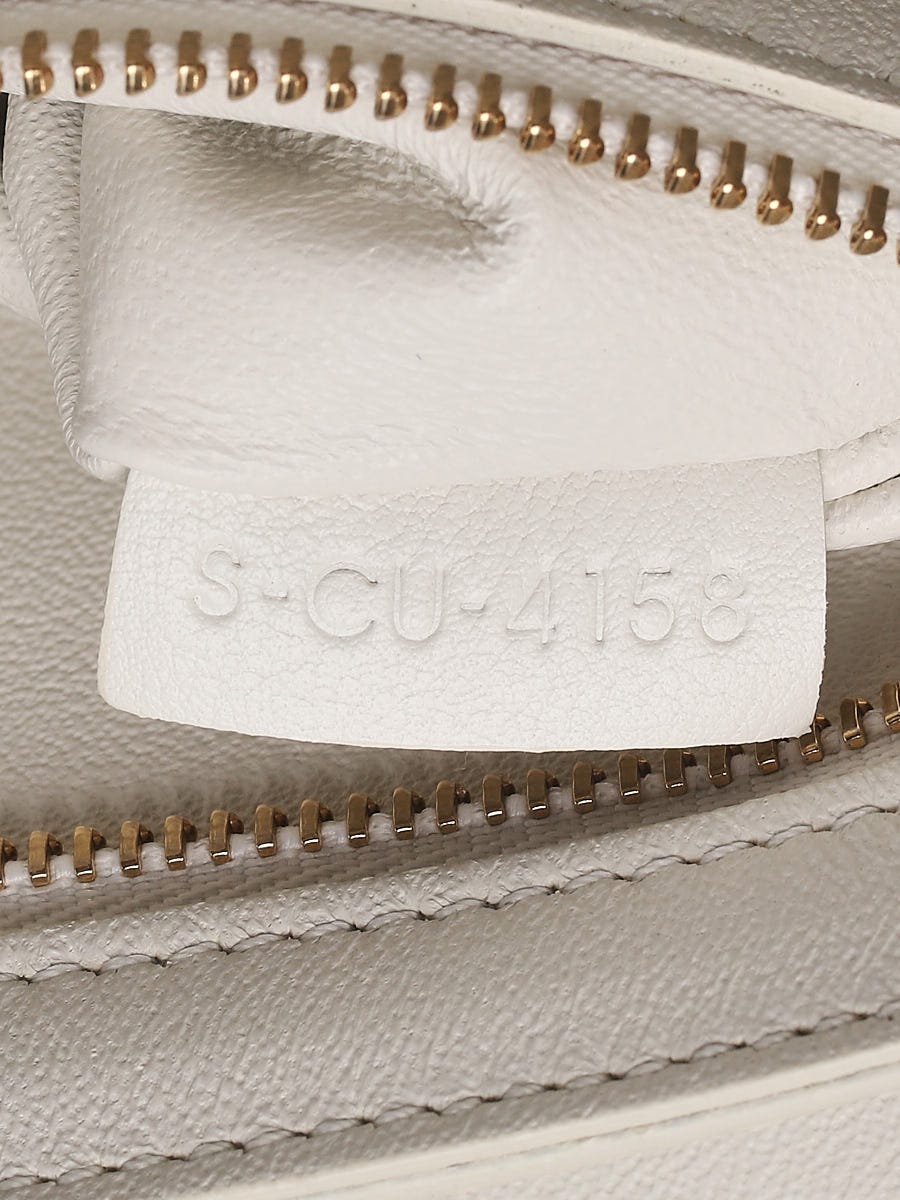 Celine Black/White Quilted Leather Medium C Flap Bag Celine Black/White Quilted Leather Medium C Flap Bag