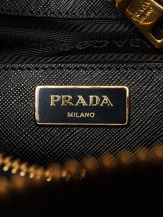 Prada 1BA837 Saffiano Leather Caramel Promenade Ladies Top-handle
