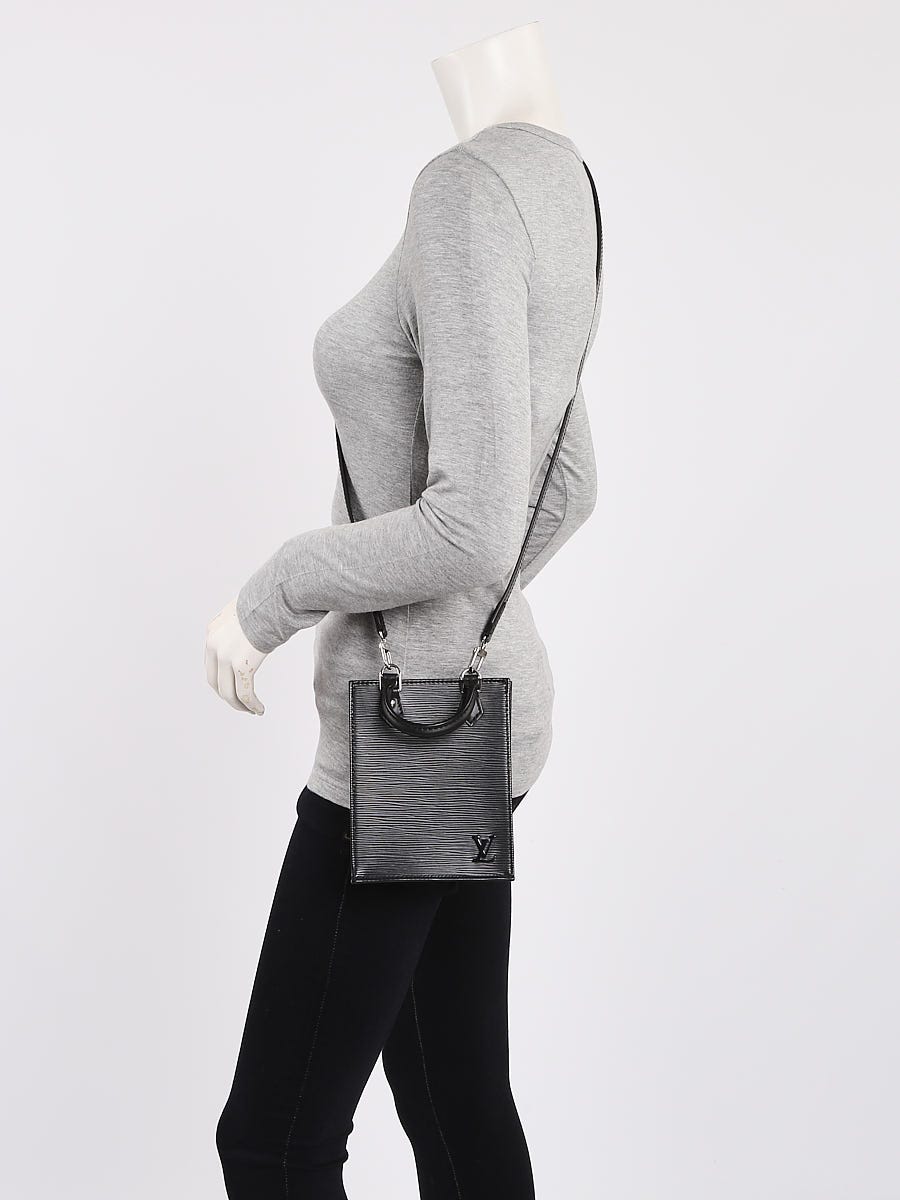 Louis Vuitton Black Epi Leather Petit Sac Plat Bag - Yoogi's Closet
